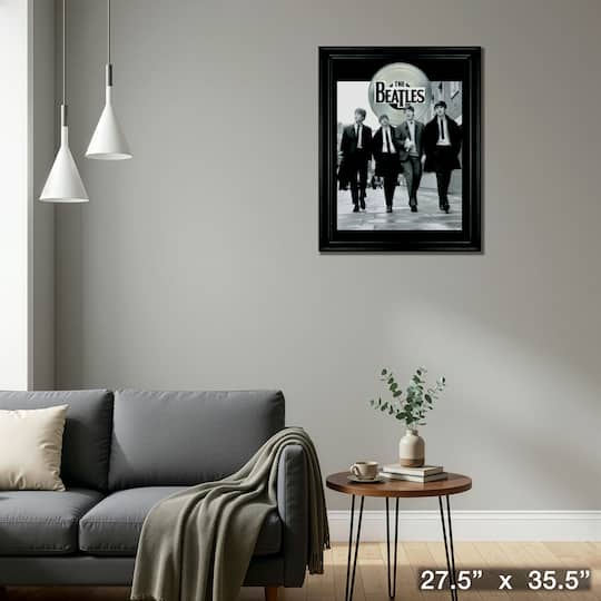Beatles In London Framed with Silver LP 27.5" x 35.5"